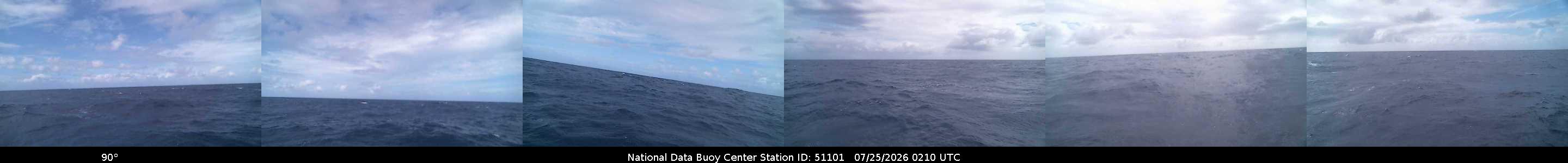 Historical buoy camera image for 51101 captured 2026-07-25 02:10:00 UTC