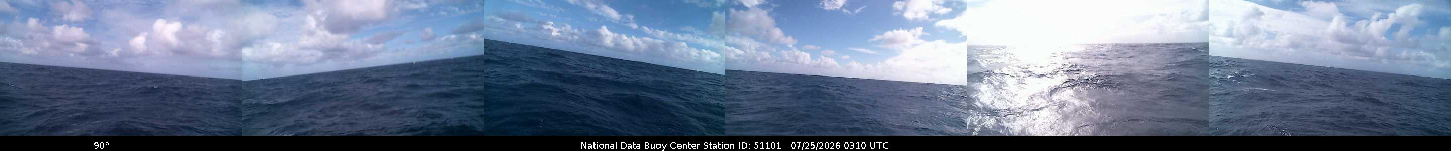 Historical buoy camera image for 51101 captured 2026-07-25 03:10:00 UTC