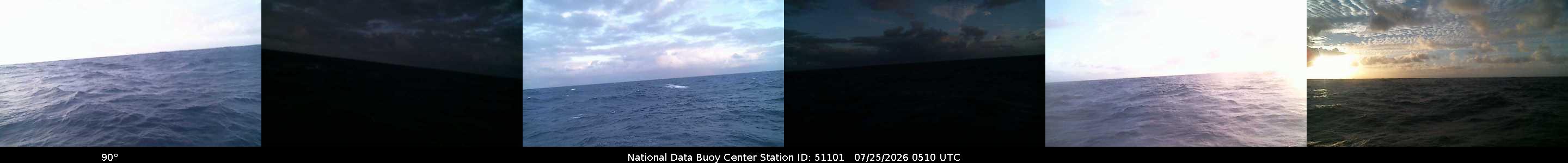 Historical buoy camera image for 51101 captured 2026-07-25 05:10:00 UTC