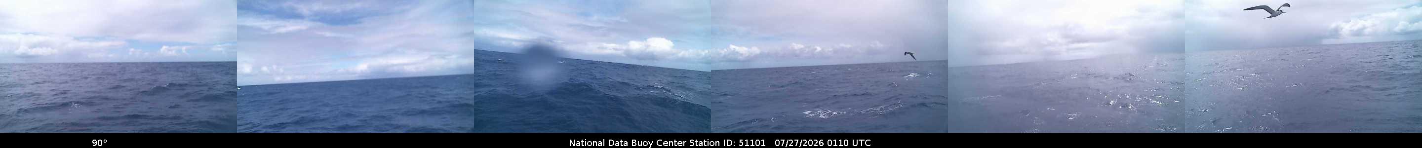 Historical buoy camera image for 51101 captured 2026-07-27 01:10:00 UTC