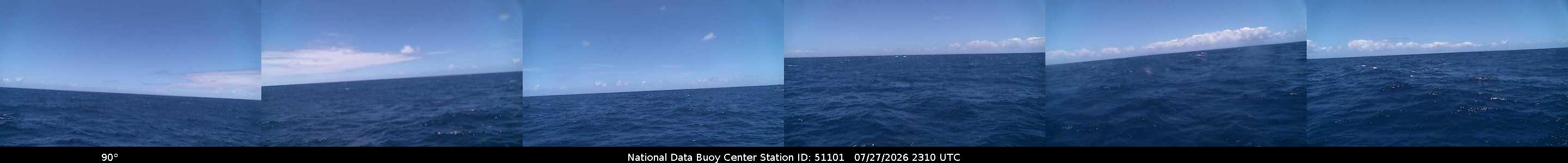 Historical buoy camera image for 51101 captured 2026-07-27 23:10:00 UTC