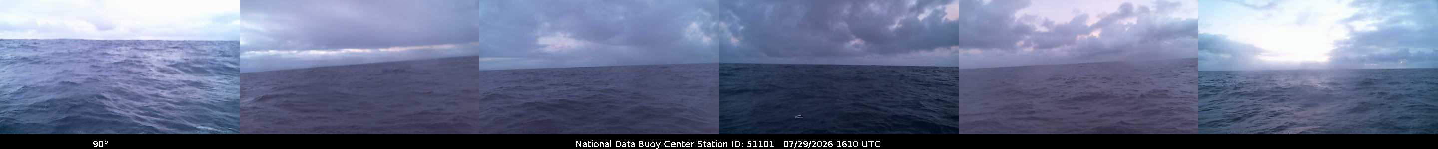 Historical buoy camera image for 51101 captured 2026-07-29 16:10:00 UTC