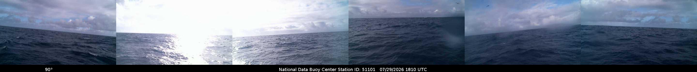 Historical buoy camera image for 51101 captured 2026-07-29 18:10:00 UTC