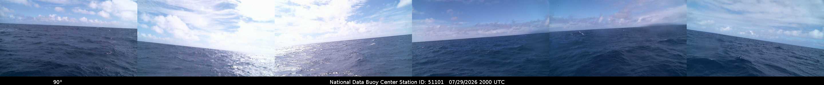 Historical buoy camera image for 51101 captured 2026-07-29 20:00:00 UTC