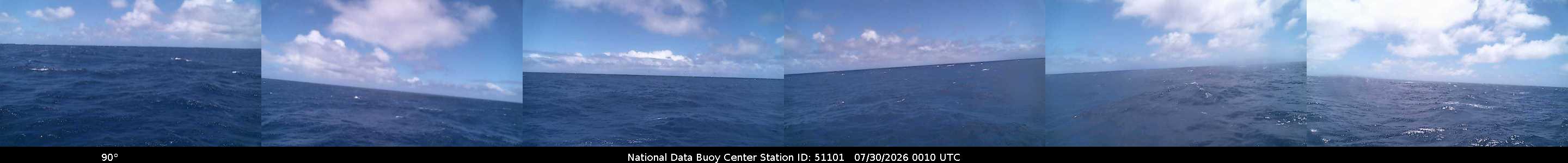 Historical buoy camera image for 51101 captured 2026-07-30 00:10:00 UTC