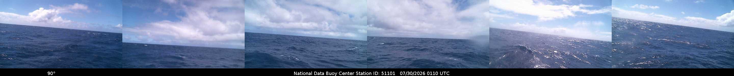 Historical buoy camera image for 51101 captured 2026-07-30 01:10:00 UTC