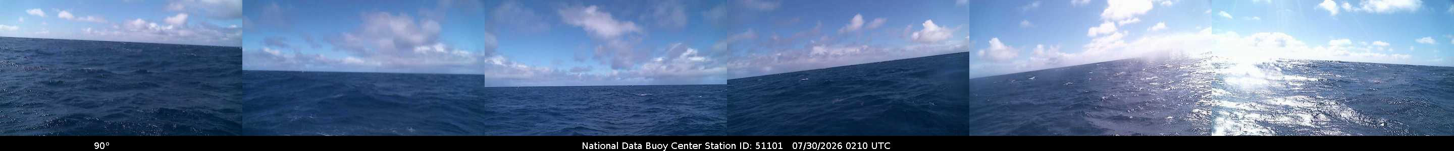 Historical buoy camera image for 51101 captured 2026-07-30 02:10:00 UTC