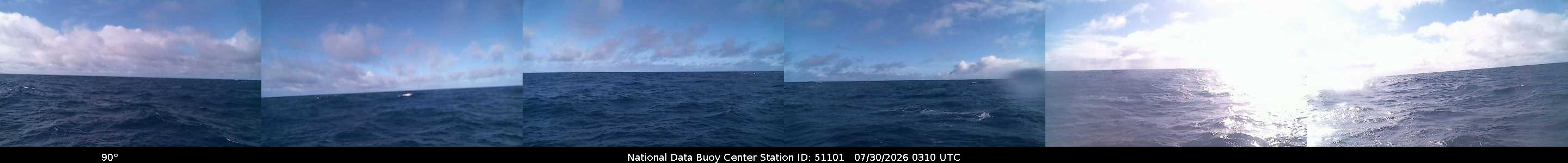 Historical buoy camera image for 51101 captured 2026-07-30 03:10:00 UTC