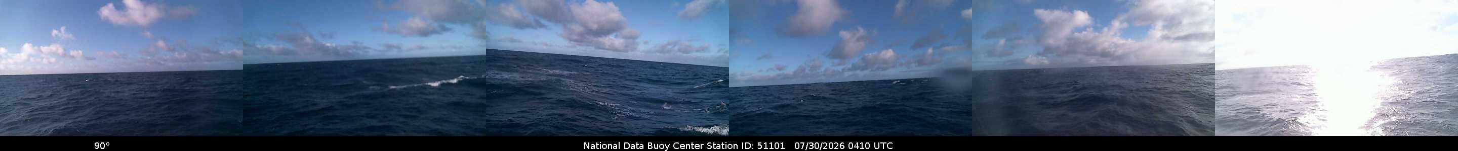 Historical buoy camera image for 51101 captured 2026-07-30 04:10:00 UTC