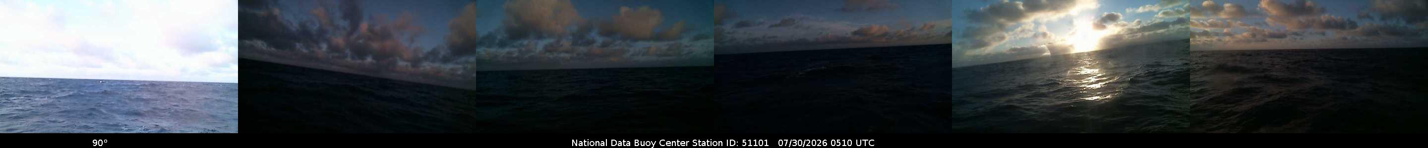 Historical buoy camera image for 51101 captured 2026-07-30 05:10:00 UTC
